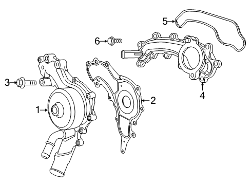 2023 Ram ProMaster 2500 Water Pump Diagram