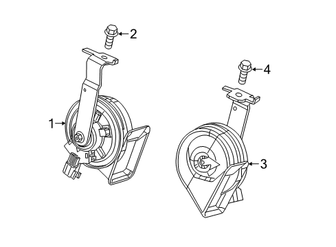 2022 Ram ProMaster City Horn Diagram