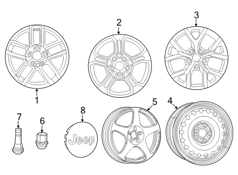 2023 Jeep Grand Cherokee Wheels Diagram 3