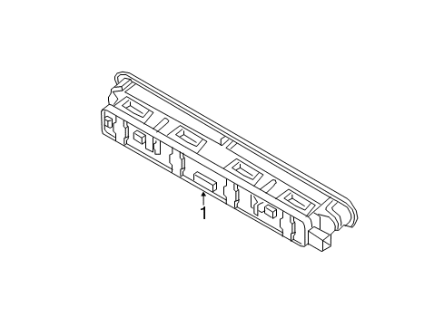 2022 Ram ProMaster City High Mount Lamps Diagram