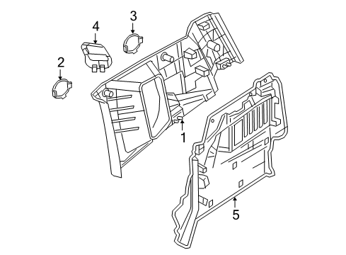 2022 Jeep Renegade Interior Trim - Quarter Panels Diagram