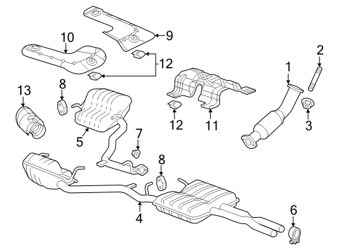 2022 Dodge Charger Exhaust Components Diagram 4