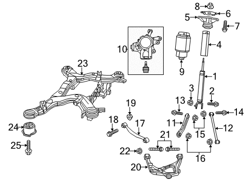 2018 Jeep Grand Cherokee ABSORBER-SUSPENSION Diagram for 68330521AB