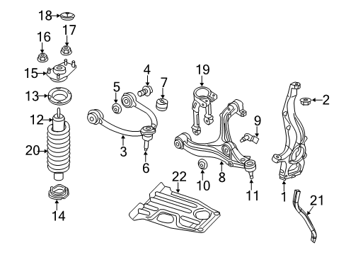 2016 Jeep Grand Cherokee ABSORBER-SUSPENSION Diagram for 68298325AF