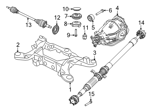2022 Dodge Charger Axle & Differential - Rear Diagram