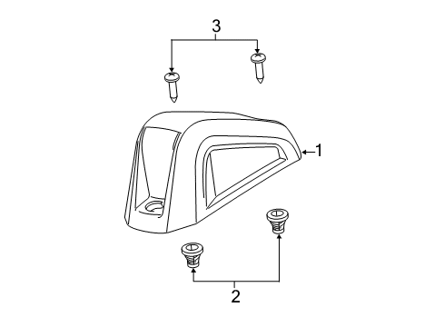 2018 Ram ProMaster 1500 LAMP-CAB Diagram for 68232472AE