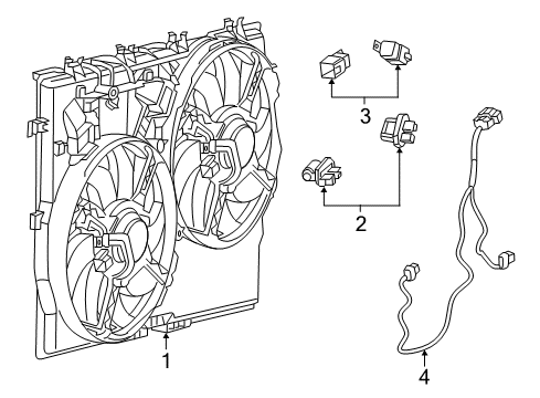 2023 Ram ProMaster 2500 Cooling Fan Diagram