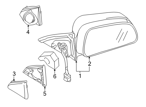 Mirror-Door Diagram for MR602152