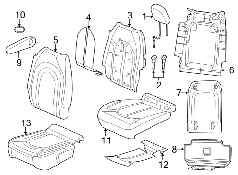 2023 Chrysler Voyager Second Row Seats Diagram 1