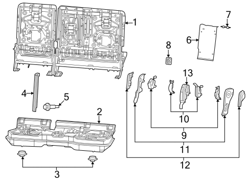2022 Jeep Grand Cherokee L Second Row Seats Diagram 2