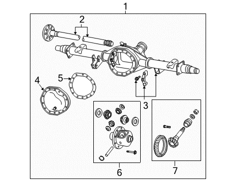 Axle-Service Rear Diagram for 5086978AB