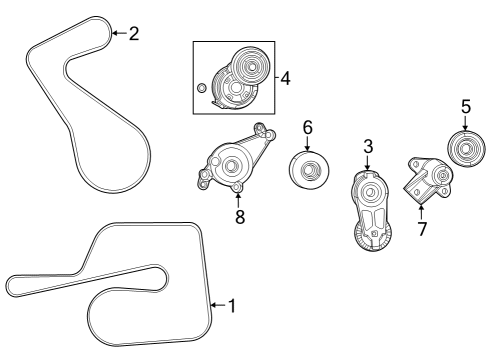 2023 Dodge Durango Pulley-Idler Diagram for 68503254AA