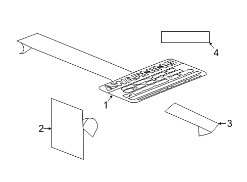 2022 Chrysler Voyager Information Labels Diagram
