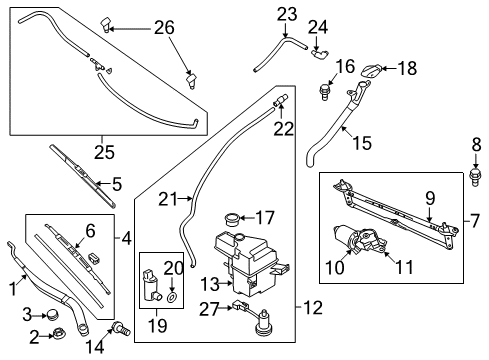 Grommet Diagram for 986151G000