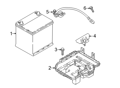 Battery Assembly Diagram for 3711029200