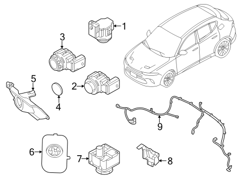 2023 Dodge Hornet SENSOR-PARK ASSIST Diagram for 7MS96TZZAA