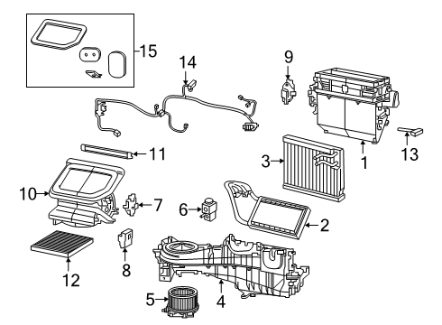 2022 Jeep Gladiator Automatic Temperature Controls Diagram 1