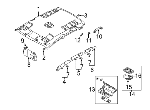 Headliner Diagram for MR979949