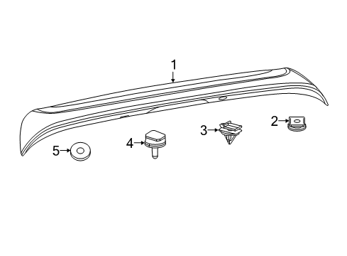 2022 Chrysler Voyager Rear Spoiler Diagram