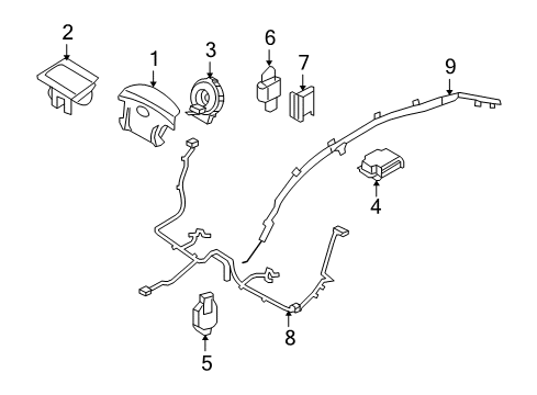 Sensor-Assembly-Front Impact Diagram for 959203K100