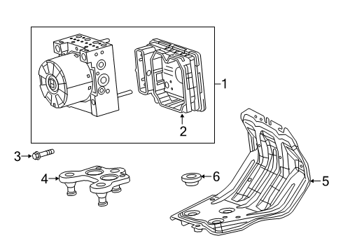 2023 Jeep Gladiator ABS Components Diagram