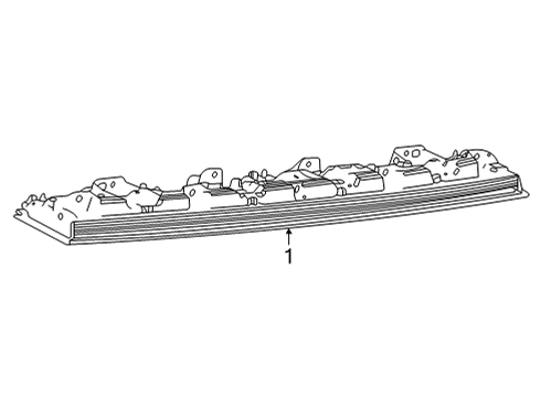 2023 Jeep Grand Wagoneer L High Mount Lamps Diagram