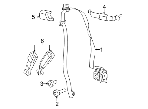 2022 Jeep Wrangler Front Seat Belts Diagram