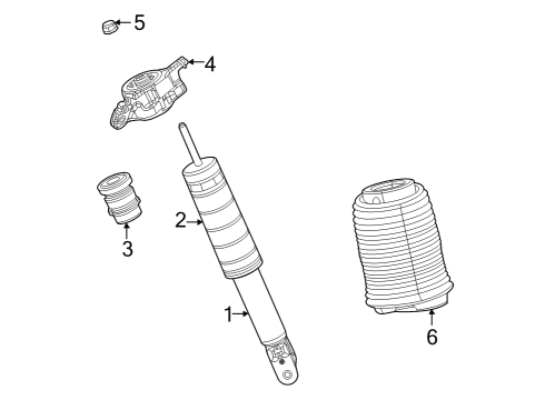2023 Jeep Grand Cherokee Shocks & Components - Rear Diagram 2