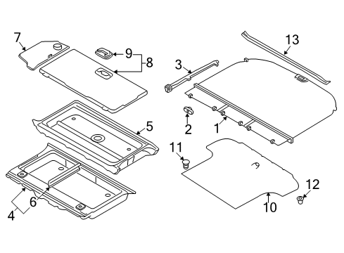 REINFMNT-Floor Mat TRIMMING Diagram for MR763731