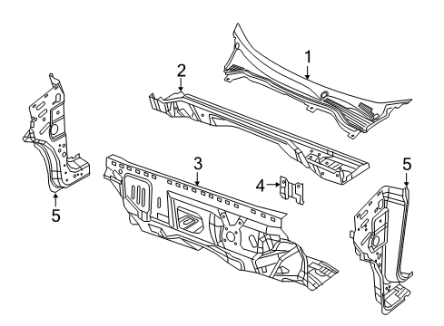 2022 Ram ProMaster City Cowl Diagram