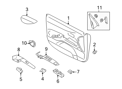PANYL-Front Door Diagram for 7221A600XA