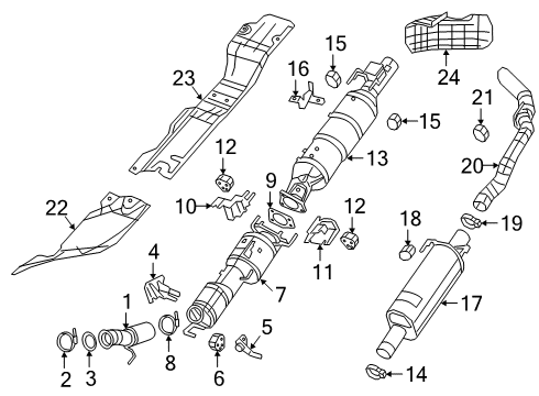 2022 Ram 3500 Exhaust Components Diagram 2