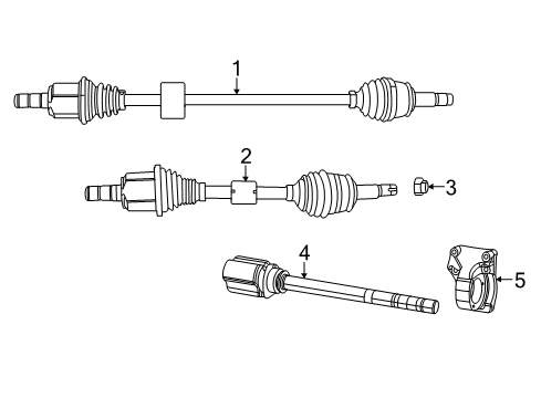 Shaft-Axle Half Diagram for 68070393AC