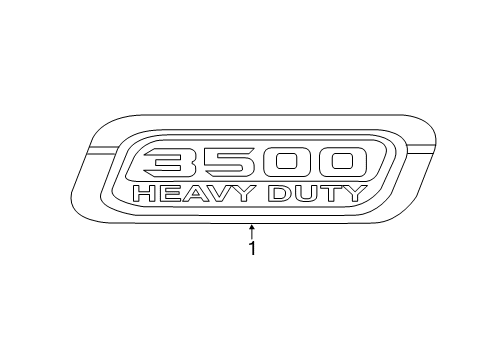 2021 Ram 3500 Exterior Trim - Hood Diagram