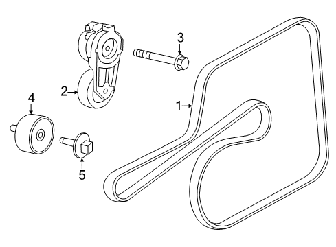 2021 Dodge Charger Belts & Pulleys Diagram 4