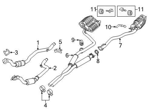 2022 Dodge Challenger Exhaust Components Diagram 1