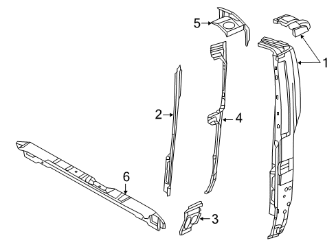 2022 Ram ProMaster 2500 Rear Body Diagram 2
