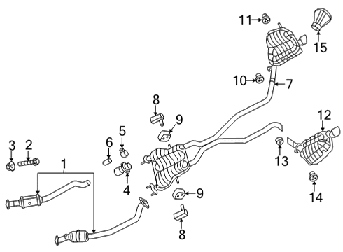 2023 Dodge Durango Exhaust Components Diagram 4