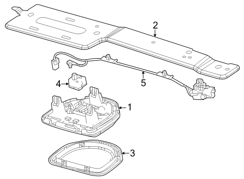 2022 Jeep Grand Wagoneer Overhead Console Diagram 2