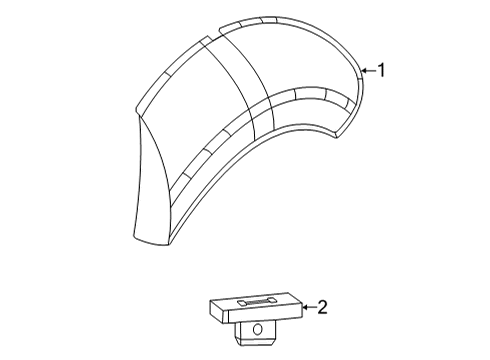 2022 Dodge Charger Exterior Trim - Quarter Panel Diagram