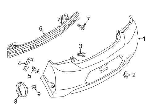 Headlamp Diagram for 8355A014