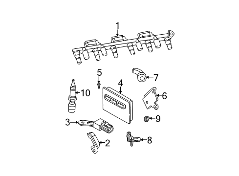Powertrain Control Module Diagram for 56044615AF