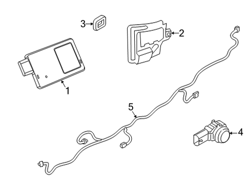 2022 Jeep Renegade Electrical Components - Rear Bumper Diagram 2
