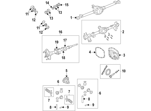2023 Jeep Wrangler Rear Axle, Differential, Propeller Shaft Diagram