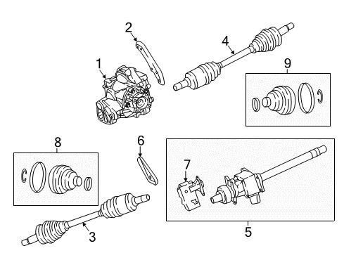 2022 Dodge Challenger Carrier & Front Axles Diagram