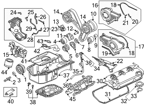 Gasket-Eng Diagram for 1000A992