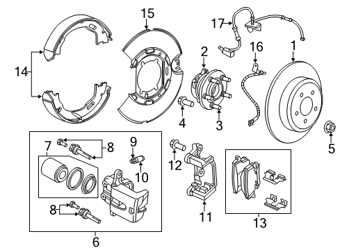 2022 Dodge Charger Brake Components Diagram 3