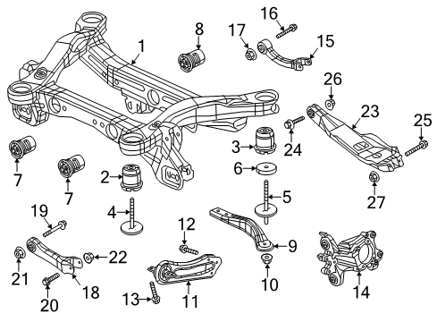 2023 Jeep Cherokee Rear Suspension Diagram