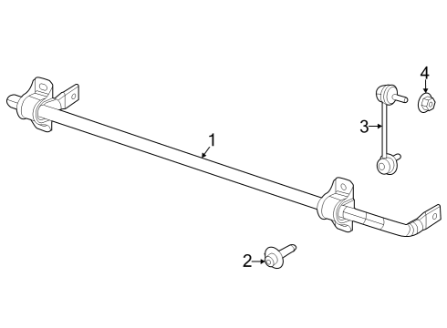 2024 Dodge Hornet BAR KIT-REAR SUSPENSION Diagram for 68472741AA