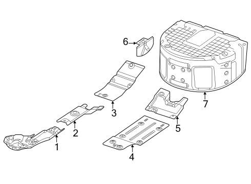2023 Jeep Grand Wagoneer L Heat Shields Diagram